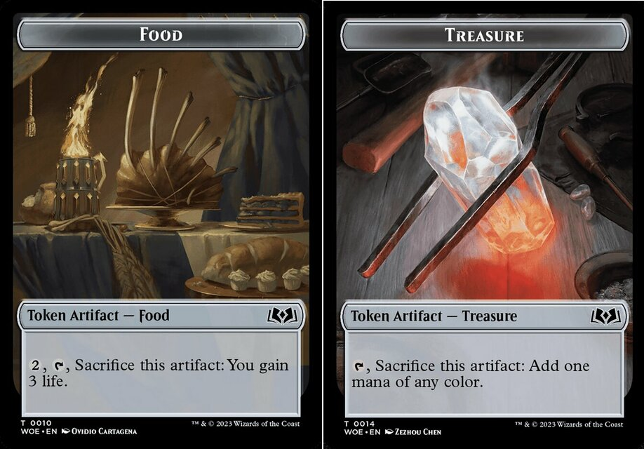 Food Token (0010) // Treasure Token - Foil
